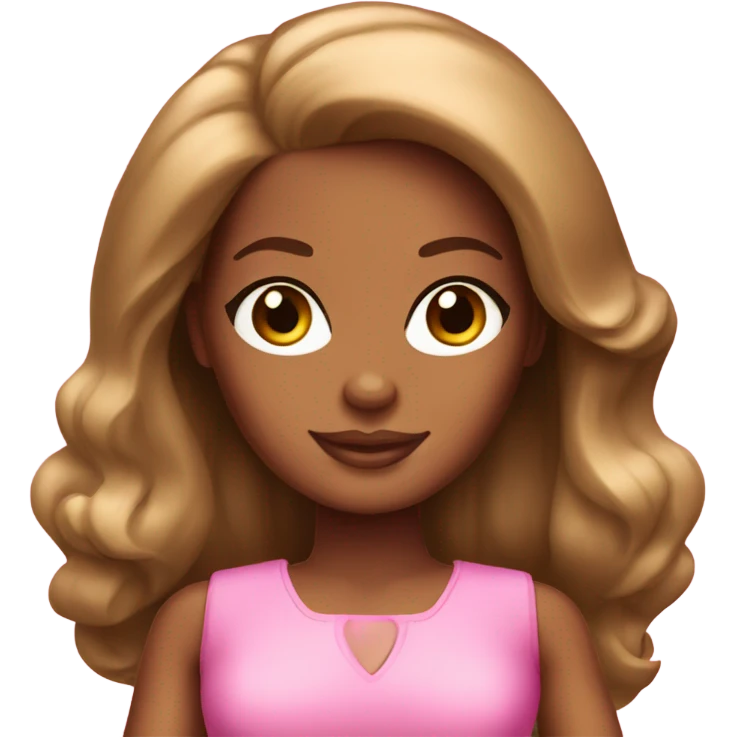 Brown-skinned barbie  emoji