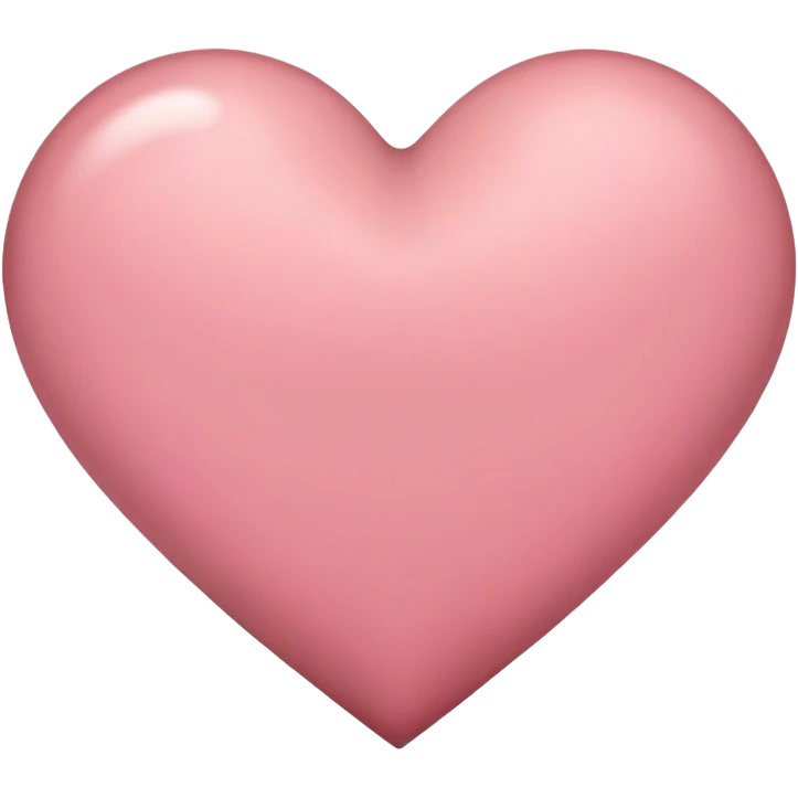Brownish pink heart emoji