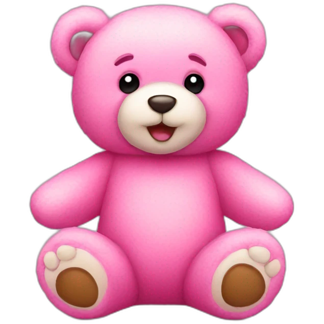 Pink teddy bear  emoji