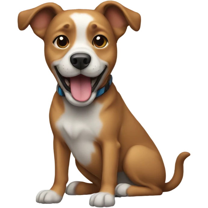 Dog doing flip emoji