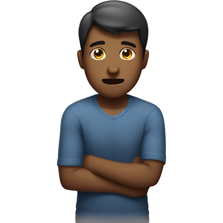 guy having stomach ache emoji