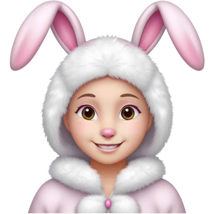 in easter bunny costume emoji