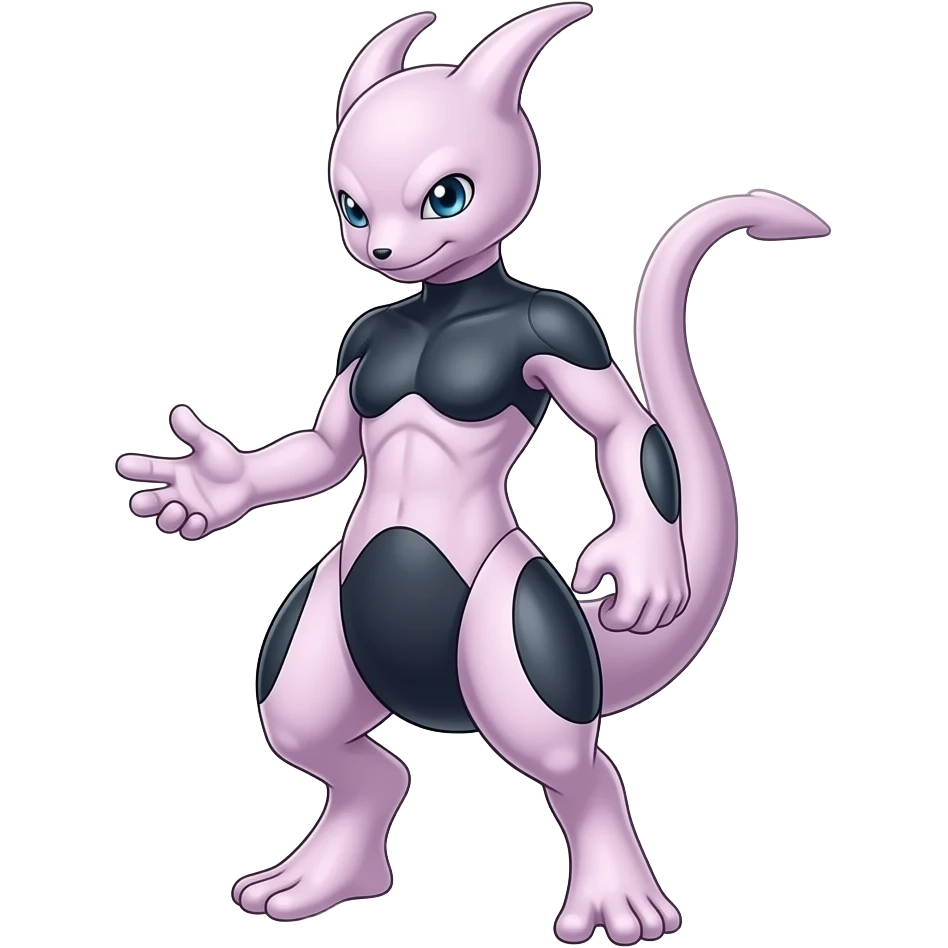 Mewtwo pokemon full body emoji