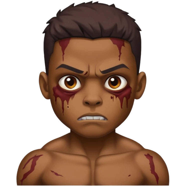 make a brown zumbi boy emoji