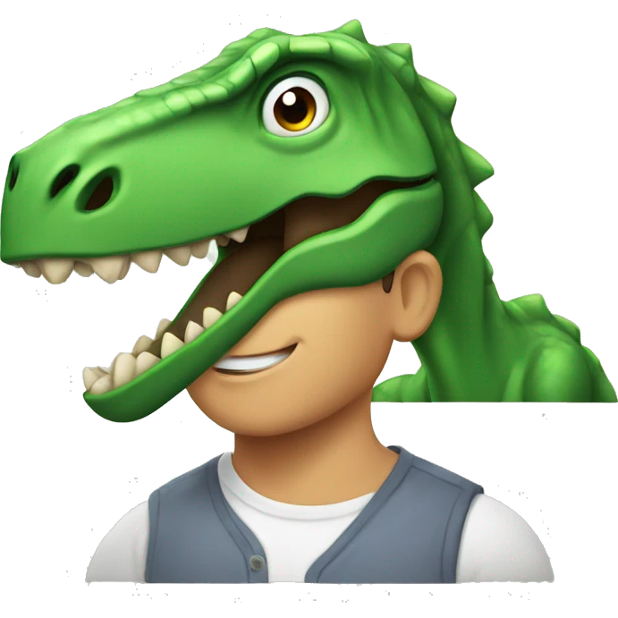 dinosaur on a dad emoji
