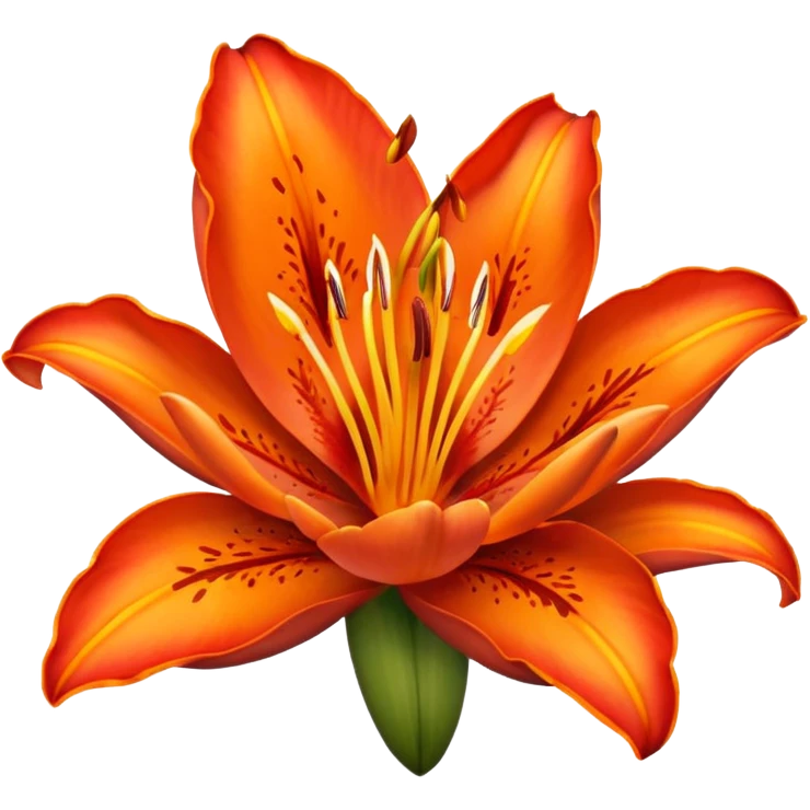 Fire lily emoji