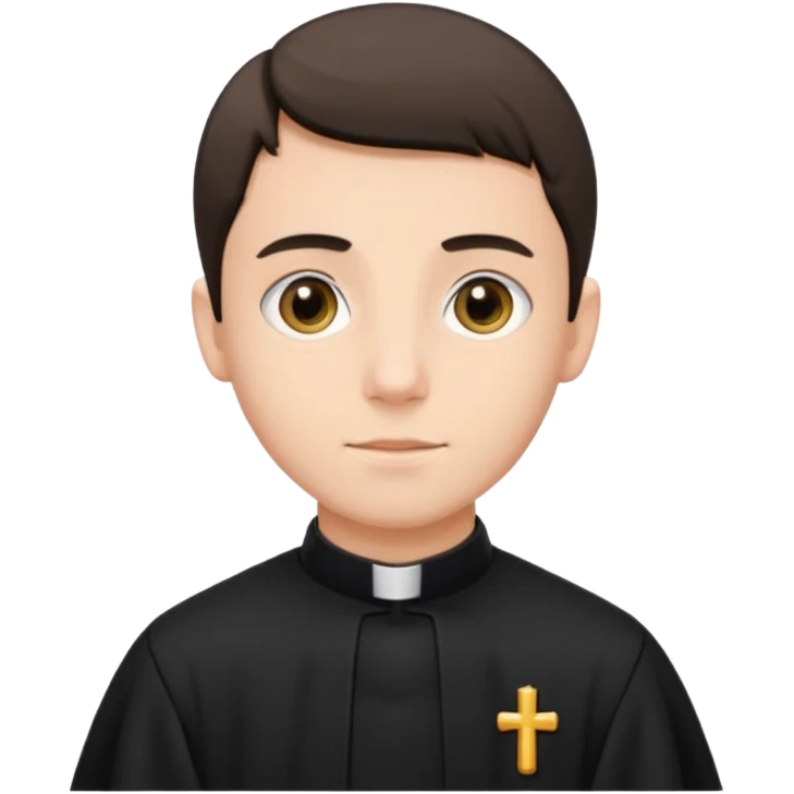 Young priest  emoji