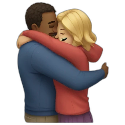 realistic hug emoji