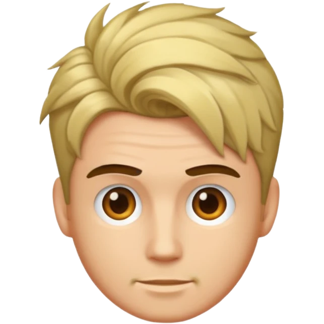 man with hair up emoji