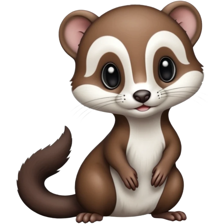 black/white Weasel emoji