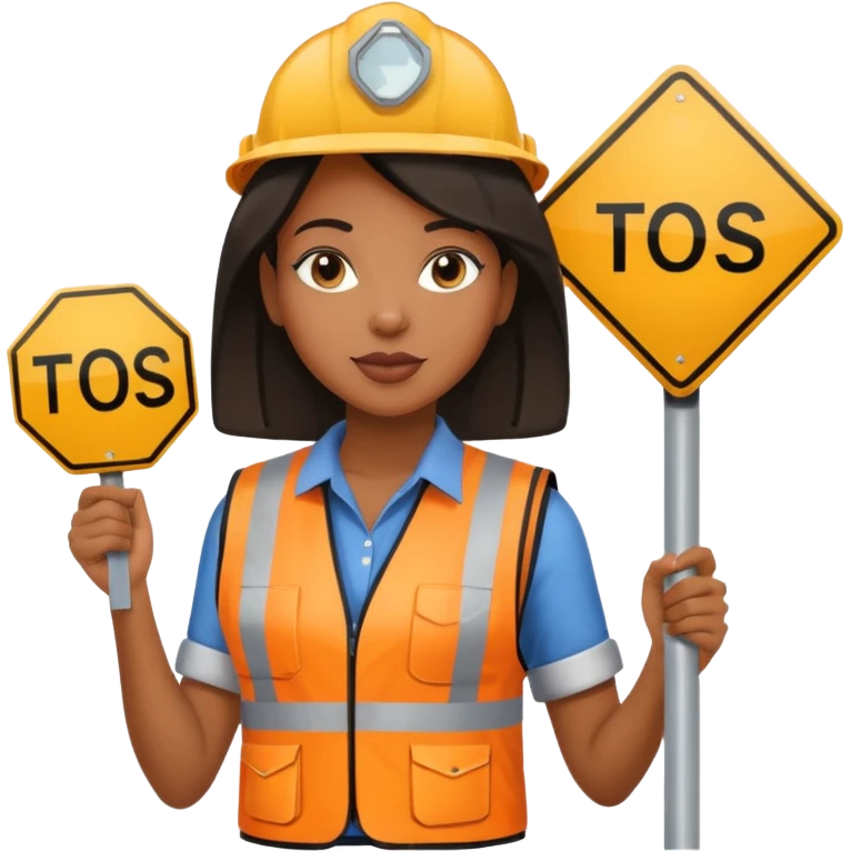 Street Sign Maker black woman emoji