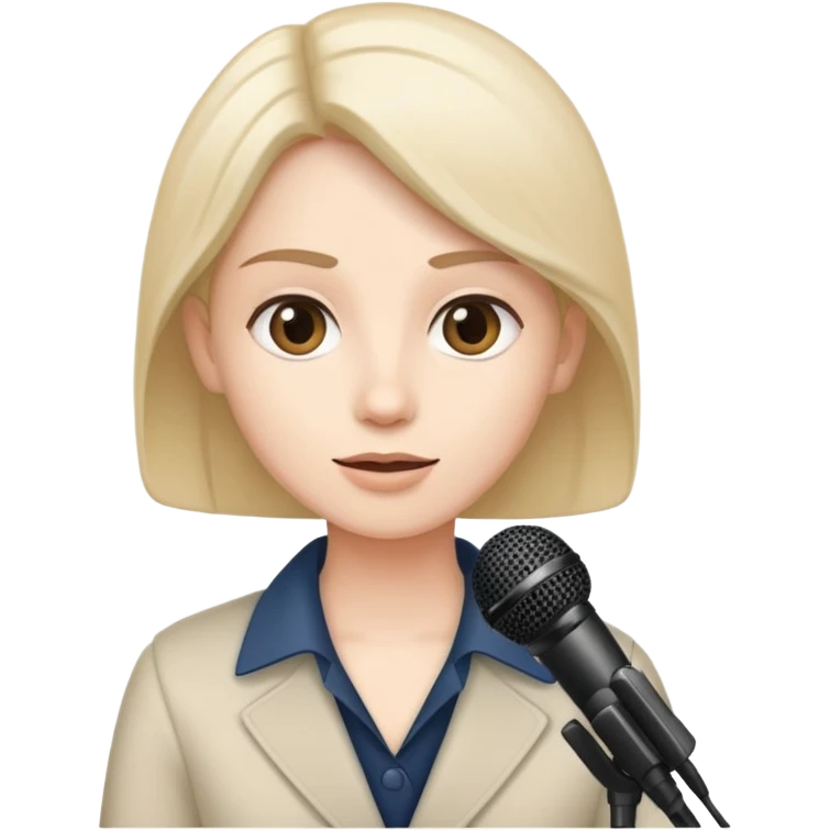 person giving a webinar speaking into a microphone emoji
