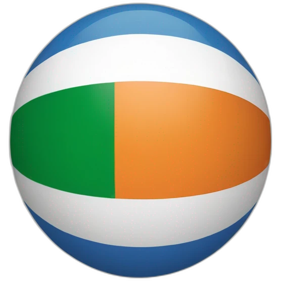 India flag as a ball emoji