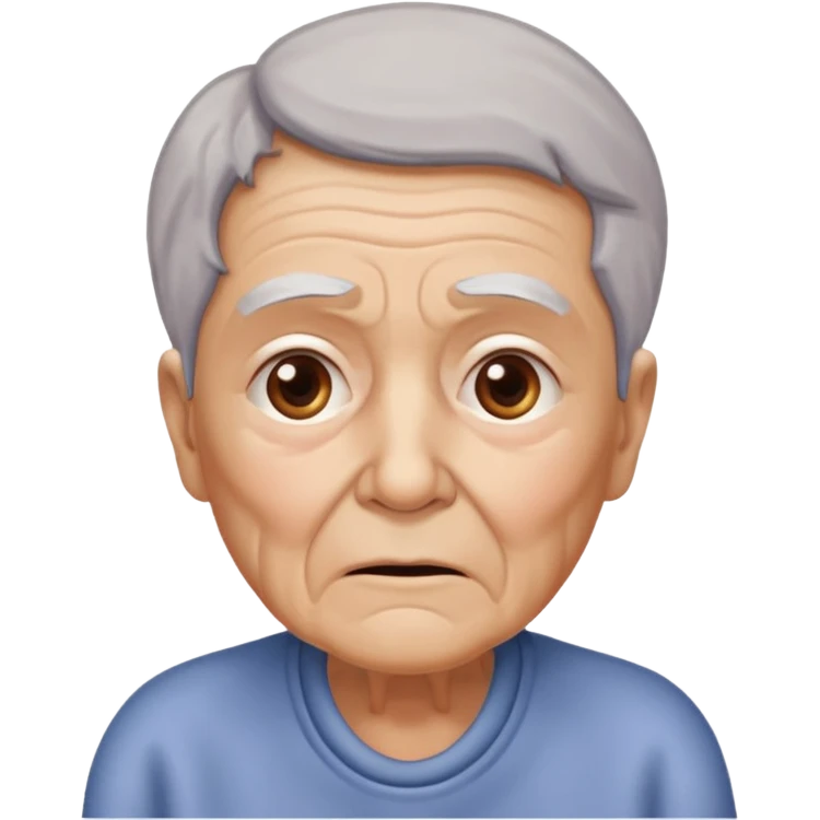idoso confuso alzheimer emoji
