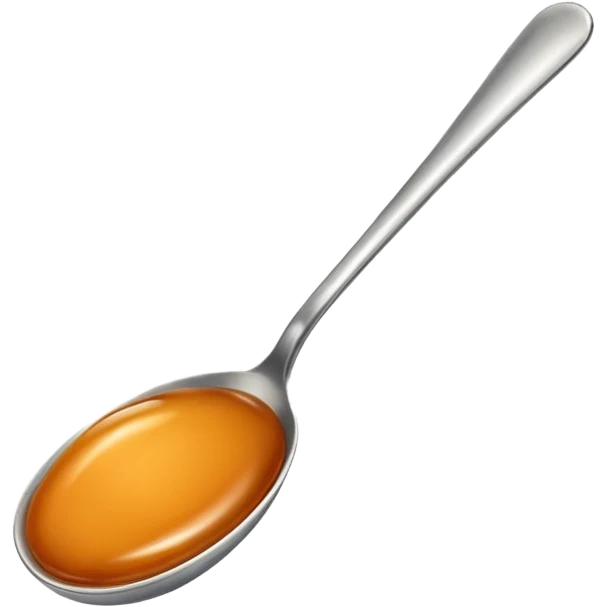 caramel on spoon emoji