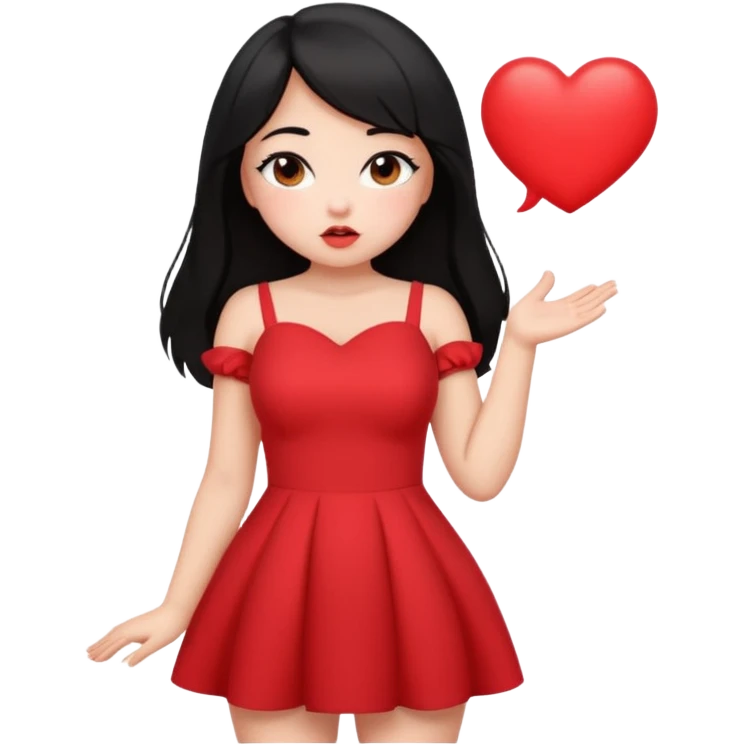 Cute black haired girl with black eyes showing her huge butt looking from behind blushing blowing kisses  emoji