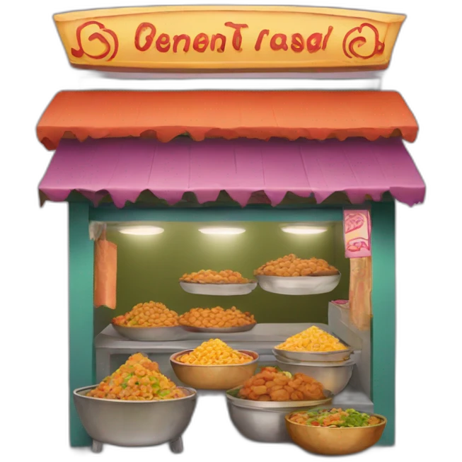 indian street food shop emoji