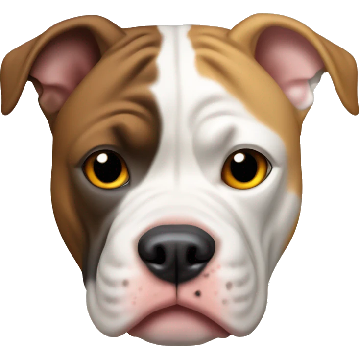 Pitbull and Continental Bulldog mix  emoji