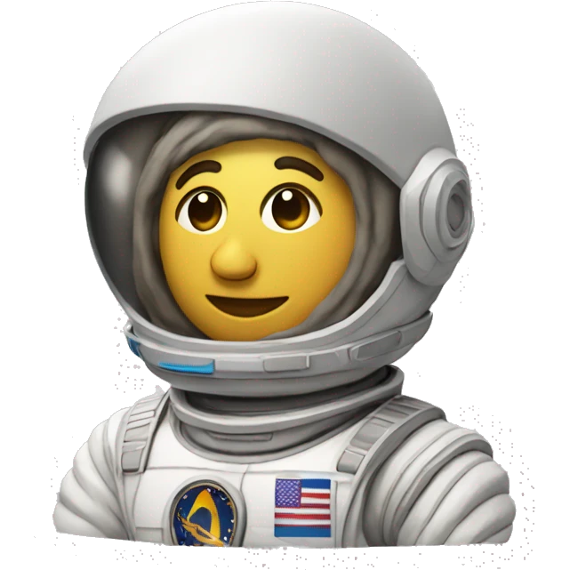 Greek statue of an astronaut emoji