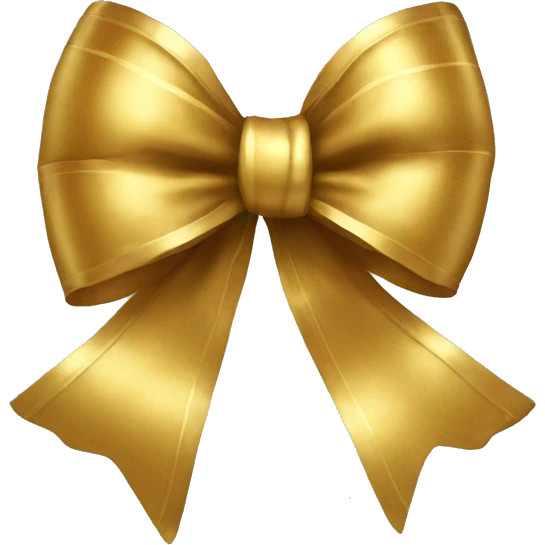 Gold bow emoji