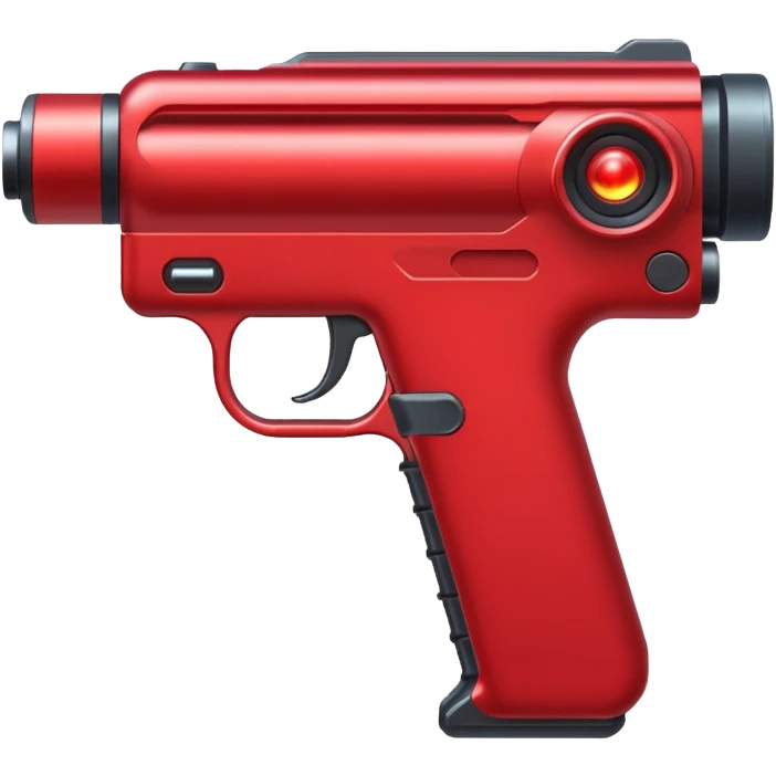 red lazer gun emoji