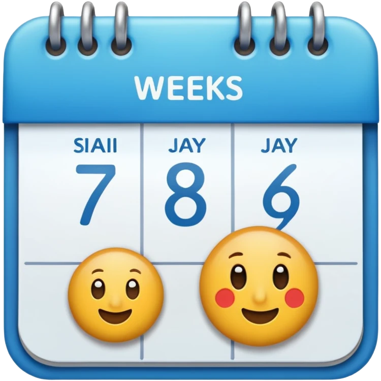 6 weeks emoji