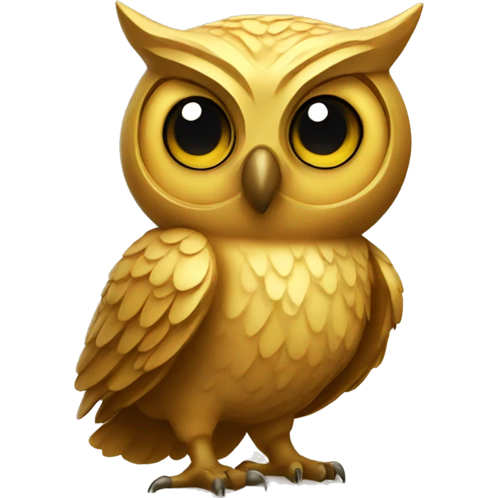 Golden owl emoji