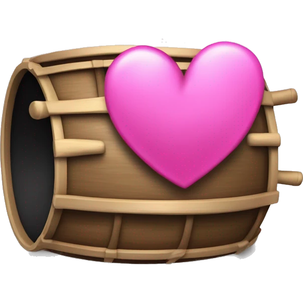 Ein hellrosanes herz mit einer süßen schleife drum herum die dunkel rosa ist emoji