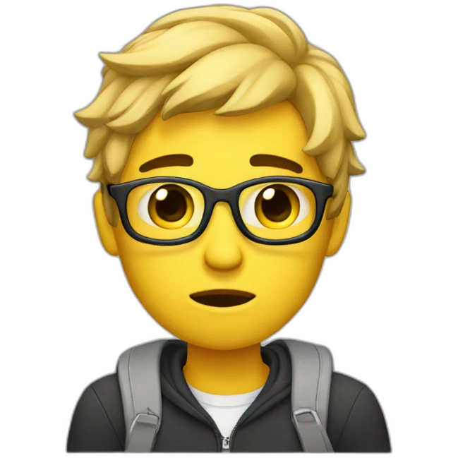 tired college student emoji
