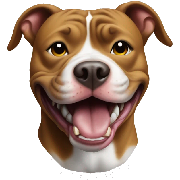 Pitbull with grillz emoji
