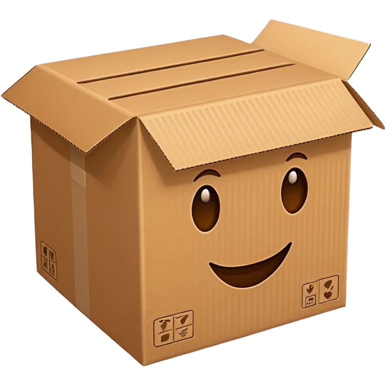 Cardboard box emoji