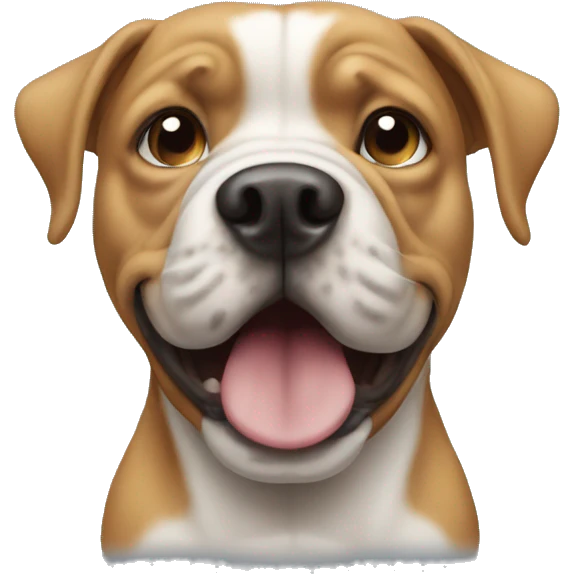 Miniature bully dog emoji