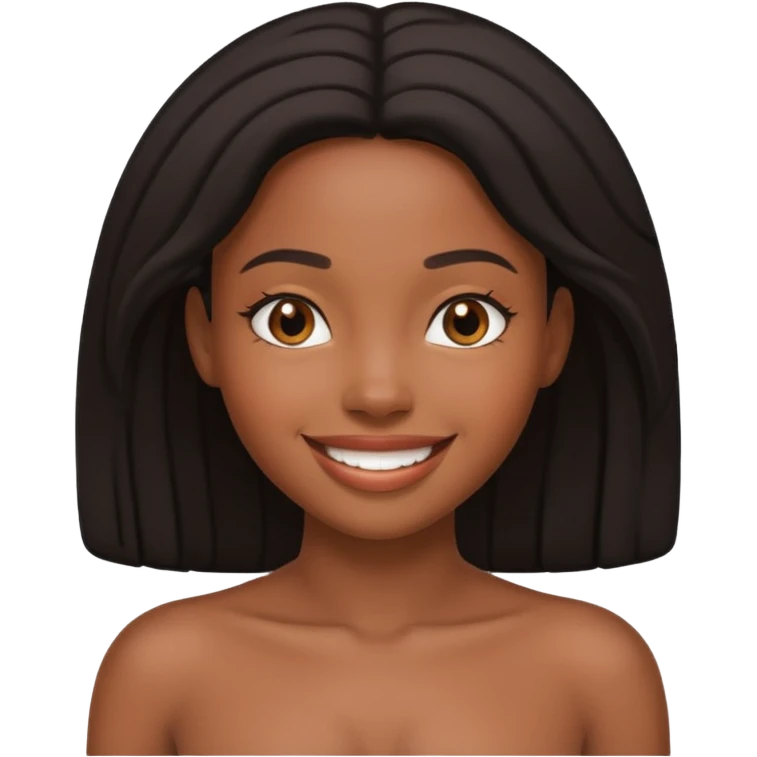 Black naked girl emoji