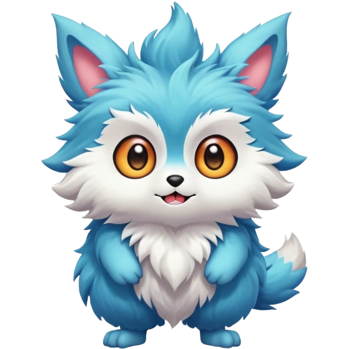 Cartoonic Cute Funny Silly Childish Anime Fakémon-Fantasy-creature (full body) emoji