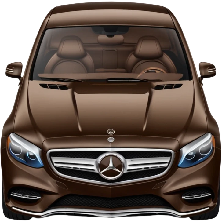 Dark brown Luxury Mercedes  emoji