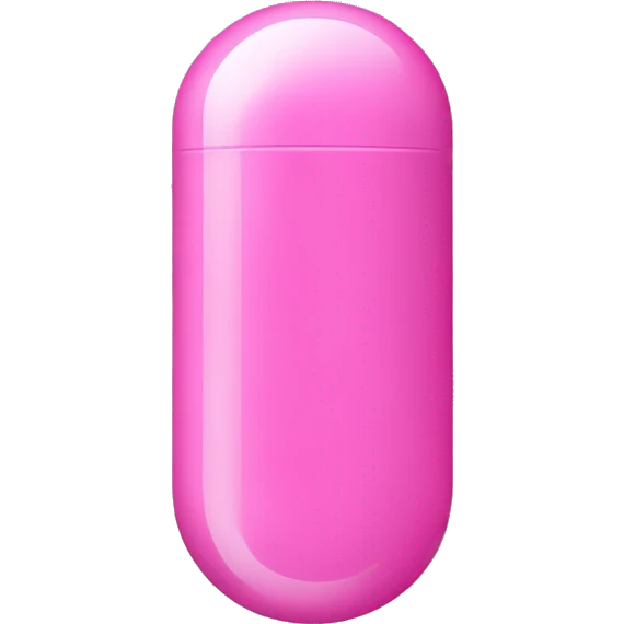 Pink pill capsule emoji