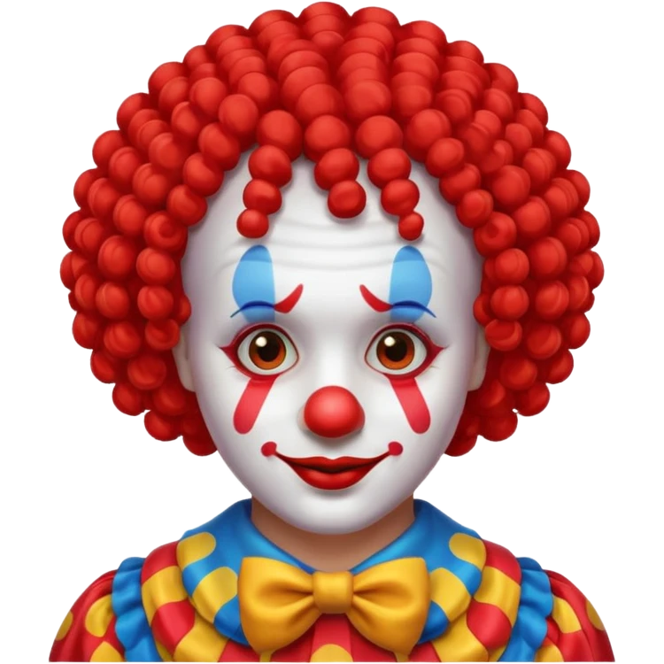 clown wig hair emoji