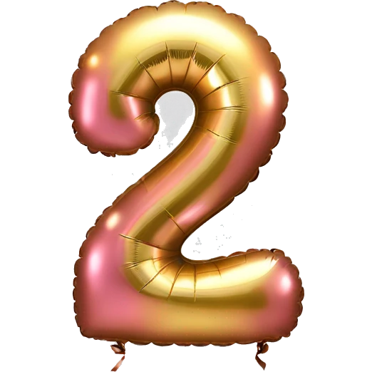 Birthday Ballon number "3" emoji