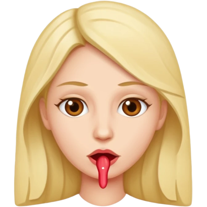 naked woman showing her cervix emoji