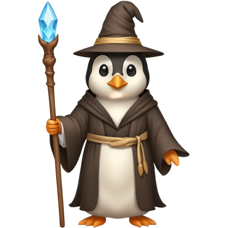 Penguin Wizard emoji