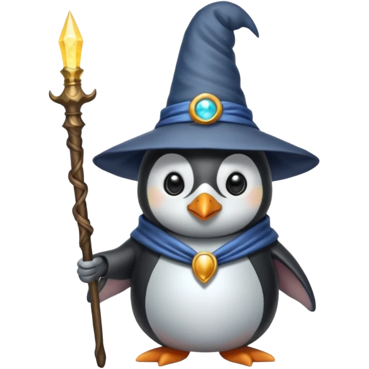 Penguin Wizard emoji