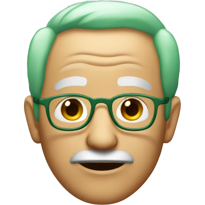 old man with green hair emoji