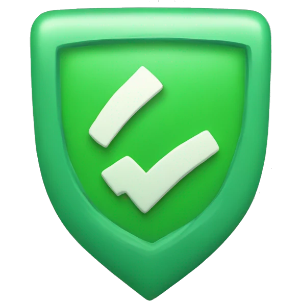 check mark in green emoji