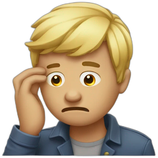 Facepalming emoji