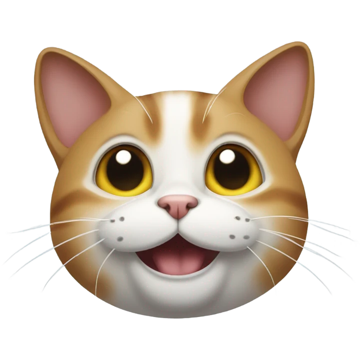 Cat rolling eyes emoji