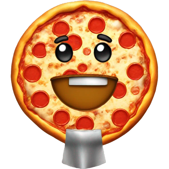 Pizza with a trophie emoji