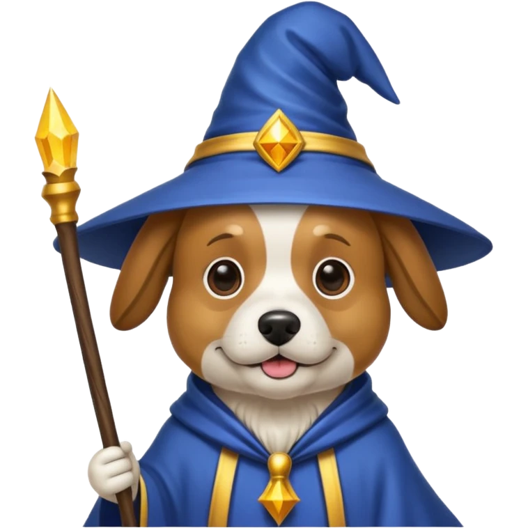 Dog wizard emoji