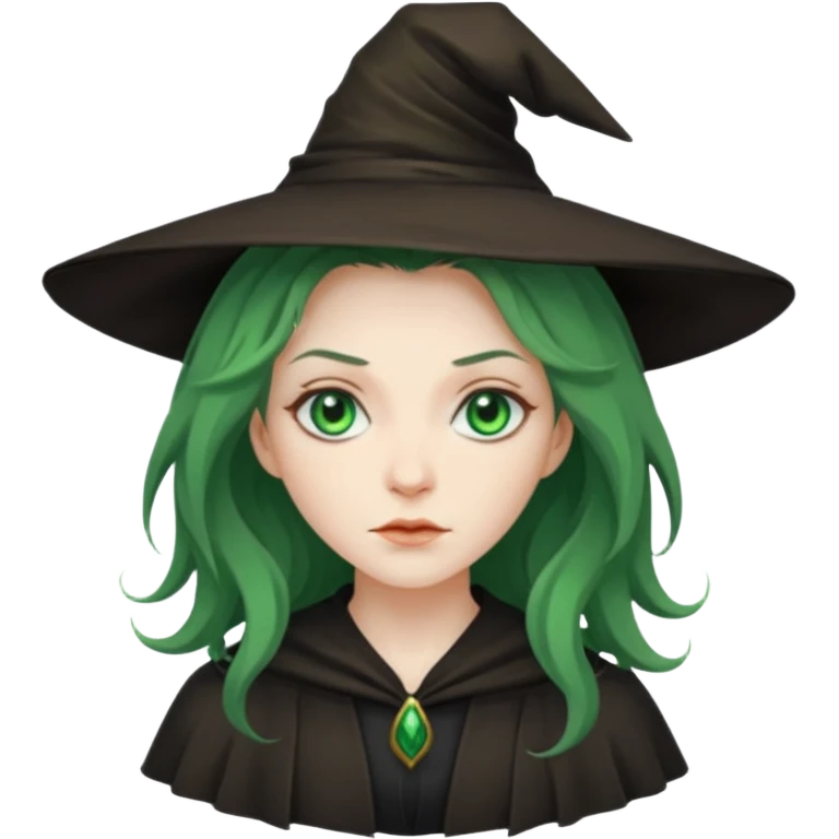 disheveled hair witch emoji