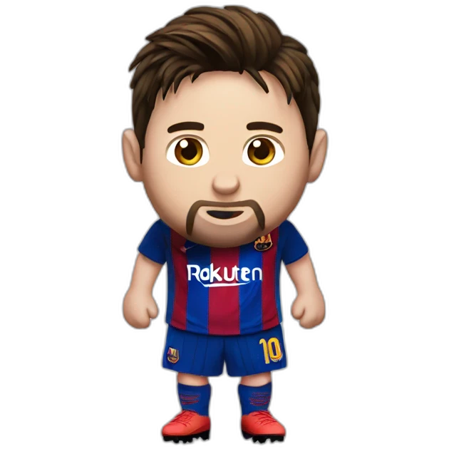 Messi tomando emoji