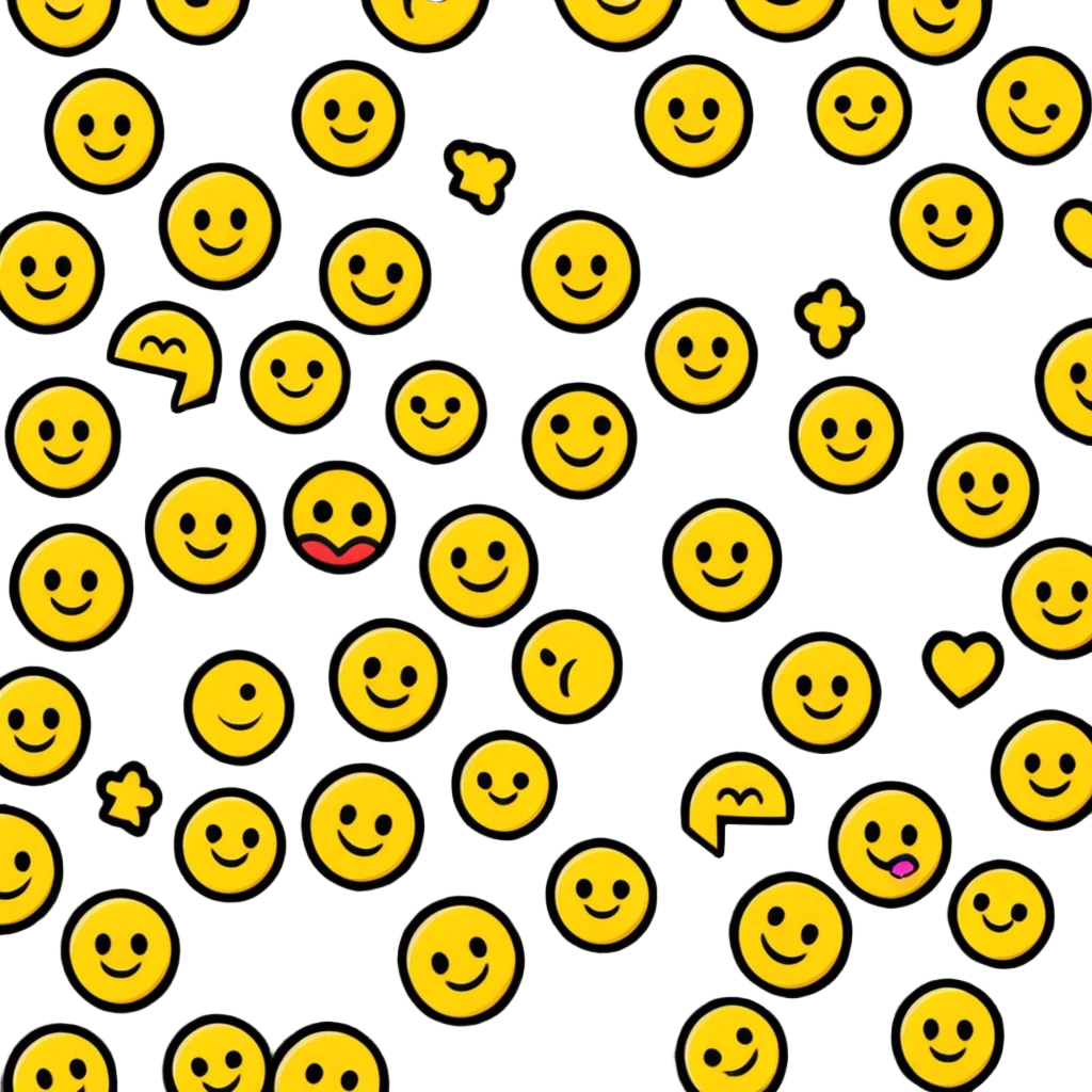 clean simple design with only a sparkle emoji overlaid on a roll of patterned fabric, nothing else emoji